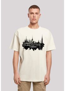 F4NT4STIC Herren T-Shirt "Cities Collection - Hamburg skyline", beige, casual, Gr. XL, Obermaterial: 100% Baumwolle, Shirts, Print