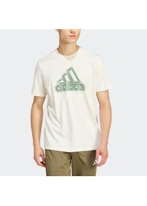 Herren T-Shirt "M GROWTH BOS T", beige, sportlich, Gr. S, adidas Sportswear, Obermaterial: 100% Baumwolle, Shirts, Graphic T-Shirt
