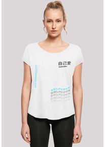 F4NT4STIC Damen T-Shirt "Self Love LONG TEE", weiß, casual, Gr. XXL, Obermaterial: 100% Baumwolle, Shirts, Print