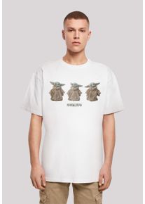 F4NT4STIC Herren T-Shirt "Star Wars The Mandalorian The Child Poses", weiß, casual, Gr. XXXL, Obermaterial: 100% Baumwolle, Shirts, Print