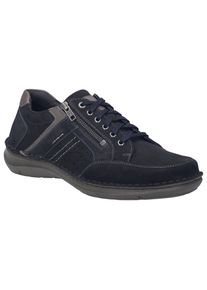 Josef Seibel Herren Schnürschuh "New Anvers 87", Gr. 39, blau, Leder, casual, Schuhe, Komfortschuh, Bequemschuh, Freizeitschuh in extraweiter Form
