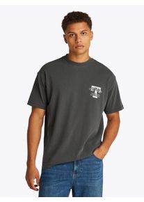 Tommy Jeans Herren T-Shirt "TJM REG T GRAPHIC TEE", schwarz, casual, Gr. XXL, Single Jersey, Obermaterial: 100% Baumwolle, Shirts