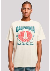F4NT4STIC Herren T-Shirt "California skull summer vibes", beige, casual, Gr. XXL, Obermaterial: 100% Baumwolle, Shirts, Premium Qualität