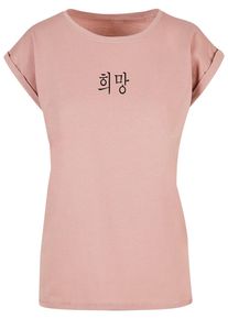 Merchcode Herren T-Shirt "Merchcode Damen Ladies K HOPE T-Shirt", rosa, casual, Gr. M, bedruckt, 100% Baumwolle, Shirts
