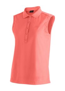 Maier Sports Damen Poloshirt "Ulrike sleeveless", rosa, Gr. 44, 100% Polyester, Shirts, Damen Funktionsshirt, ärmelloses Freizeitshirt, Regular Fit