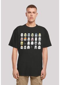 F4NT4STIC Herren T-Shirt "Star Wars Stormtrooper Helmets CAD", schwarz, casual, Gr. 5XL, Obermaterial: 100% Baumwolle, Shirts, Print