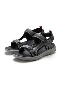 Herren Trekkingsandale "Sommerschuh", AUTHENTIC LE JOGGER, Gr. 46, schwarz, Obermaterial: 100% Textilmaterial. Futter: 100% Textilmaterial.