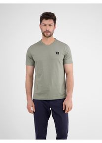 Lerros Herren T-Shirt "Lerros Herren T-Shirt mit V-Ausschnitt"tinted grau, Gr. XXL, 100% Baumwolle, Shirts