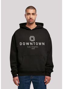 F4NT4STIC Herren Kapuzenpullover "Downtown LA OVERSIZE HOODIE", schwarz, casual, Gr. S, Obermaterial: 100% Baumwolle, Pullover, Print