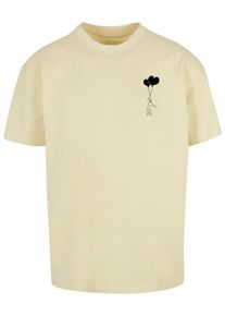 Merchcode Herren T-Shirt "Merchcode Herren Love In The Air Heavy Oversize Tee", gelb, casual, Gr. XXL, bedruckt, 100% Baumwolle, Shirts