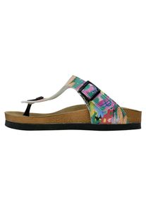 DOGO Damen Zehentrenner "Lila No More Drama Damen Sandalen/ Sandaletten / Female", Gr. 36, bunt, Lederimitat, Schuhe, Vegan