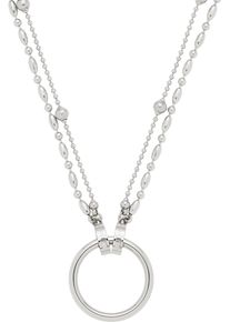 Leonardo Damen Charm-Kette "Halskette Ilvi Clip&Mix, 024446", Edelstahl, L: 70cm B: 6mm, silber, Edelstahl, B:6mm, Halsketten