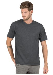 TRIGEMA Herren T-Shirt "TRIGEMA T-Shirt DELUXE Baumwolle", grau, Basic, Gr. M, 100% Baumwolle, Shirts