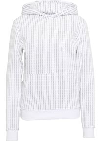 MisterTee Damen Rundhalspullover "MisterTee Damen Le Papillon Oversize Tee", weiß, casual, Gr. S, mehrfarbig, 65% Baumwolle, 35% Polyester, Pullover