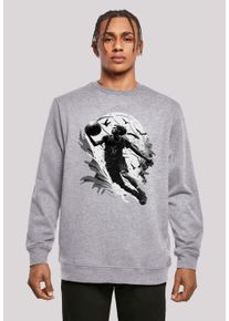 F4NT4STIC Herren Kapuzenpullover "Basketball Spieler", grau, casual, Gr. 4XL, Obermaterial: 50% Baumwolle, 50% Polyester, Pullover, Print
