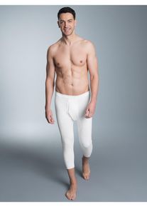 TRIGEMA Herren Lange Unterhose "TRIGEMA 3/4 Unterhose im Doppelpack", Gr. 6, weiß, 100% Baumwolle (Bio-Baumwolle kbA), Unterhosen