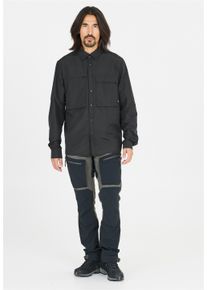 WHISTLER Herren Langarmshirt "Elm", schwarz, sportlich, Gr. XL, unifarben, 100% Polyamid, Shirts, mit Quick-Dry-Funktion