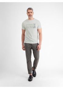 Lerros Herren T-Shirt "Lerros Unifarbenes T-Shirt mit Print", weiß, Gr. XL, 100% Baumwolle, Shirts