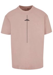 Merchcode Herren T-Shirt "Merchcode Herren Think Different Heavy Oversized Tee", rosa, casual, Gr. S, bedruckt, 100% Baumwolle, Shirts