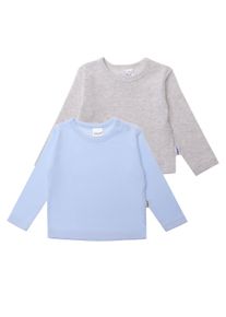 Liliput Jungen Langarmshirt, blau, Gr. 62, unifarben, 100% Baumwolle, Shirts, In niedlichem Design