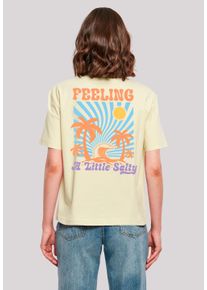 F4NT4STIC Damen T-Shirt "Feeling a Little Salty Summer", gelb, casual, Gr. XS, Obermaterial: 100% Baumwolle, Shirts, Premium Qualität