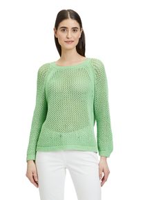 Betty Barclay Damen Strickpullover "Betty Barclay Grobstrick-Pullover mit Strickdetails", grün, casual, Gr. 48, Strick, Obermaterial: 100%