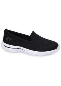 Damen Slipper, Dockers by Gerli, Gr. 38, schwarz, Textil, sportlich, Schuhe, Sneaker, Schnürschuh mit softer Innensohle