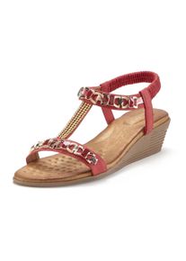 Vivance Damen Sandalette "Sommerschuh", Gr. 42, rot, Obermaterial: 100% Lederimitat. Futter: 100% Lederimitat. Decksohle: 100% Textilmaterial.