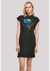 F4NT4STIC Damen Shirtkleid "Skull", schwarz, casual, Gr. S, Obermaterial: 100% Baumwolle, Kleider, Print
