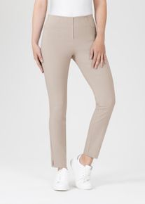 Stehmann Damen Stoffhose "Loli", weiß, casual, Gr. 42, unifarben, Web, Obermaterial: 72% Viskose, 25% Polyamid, 3% Elasthan, Hosen, mit Schlitz am