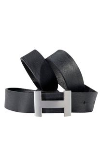 Silbergift Damen Koppelgürtel, schwarz, casual,klassisch,feminin,elegant, Gr. 105, unifarben, Rindsleder, Gürtel, mit dekorativer, grafischer Schließe