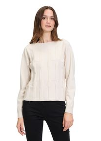 Betty Barclay Damen Strickpullover "Betty Barclay Feinstrickpullover mit Struktur", beige, casual, Gr. 42, Strick, Obermaterial: 43% Viskose, 39%