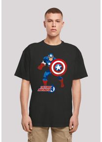 F4NT4STIC Herren T-Shirt "Marvel Avengers Captain America", schwarz, casual, Gr. 4XL, Obermaterial: 100% Baumwolle, Shirts, Print