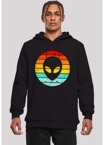 F4NT4STIC Herren Kapuzenpullover "Alien Retro Sonnenuntergang", schwarz, casual, Gr. XXL, Obermaterial: 65% Baumwolle, 35% Polyester, Pullover,