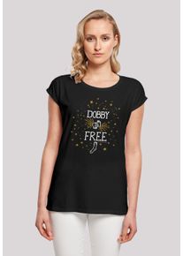 F4NT4STIC Damen T-Shirt "Harry Potter Dobby Is Free", schwarz, casual, Gr. 4XL, Obermaterial: 100% Baumwolle, Shirts, Print