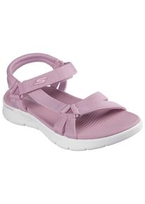 Skechers Damen Sandale "GO WALK FLEX SANDAL-SUBLIME-X", Gr. 42, lila, Textil, casual, Schuhe, Sommerschuh, Sandalette, Klettschuh, mit Goga Mat