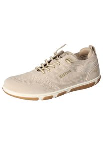 Mustang Shoes Damen Slip-On Sneaker, Gr. 39, beige, Textil, casual, Schuhe, Freizeitschuh, Halbschuh, Schlupfschuh, mit Elastik-Schnürsenkel