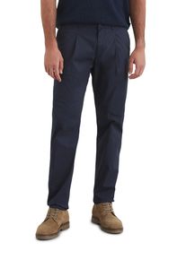 Marc O'Polo MARC O'POLO Herren Chinohose "aus Papertouch-Cotton-Stretch-Qualität", blau, casual, Gr. 33, unifarben, Obermaterial: 98% Baumwolle, 2% Elasthan,