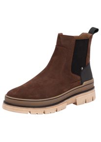 Herren Chelseaboots, Rieker EVOLUTION, Gr. 44, braun, Leder, unifarben, sportlich, Schuhe, Schlupfboots, Stiefelette mit praktischem