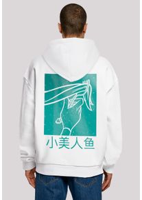 F4NT4STIC Herren Kapuzenpullover "Disney Arielle die Meerjungfrau Hair Stroke", weiß, casual, Gr. M, Obermaterial: 100% Baumwolle, Pullover, Print