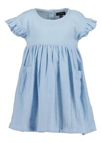 Blue Seven Mädchen Sommerkleid, blau, modisch, Gr. 98, unifarben, Web, Obermaterial: 100% Baumwolle, Kleider