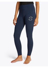 Damen Leggings "COTTON LEGGING", Tommy Hilfiger Underwear, Gr. XS, blau, Jersey, Obermaterial: 86% Baumwolle, 14% Elasthan, unifarben, casual, Hosen,