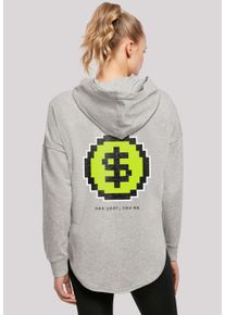 F4NT4STIC Damen Kapuzenpullover "SIlvester Party Happy People Only", grau, casual, Gr. XS, Obermaterial: 100% Baumwolle, Pullover, Print