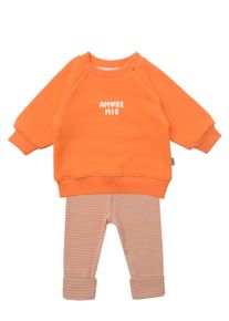 Liliput Kinder Sweatanzug "Amore Mio", orange, Gr. 62, bedruckt, 80% Baumwolle, 20% Polyester, Sportanzüge, bestehend aus Leggings und Sweatshirt