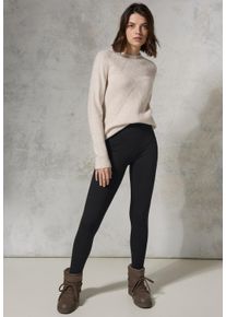 Cecil Damen Leggings, schwarz, casual, Gr. XXL, unifarben, Web, 95% Organische Baumwolle, 5% Elasthan, Hosen, mit Stretchanteil