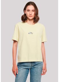 F4NT4STIC Damen T-Shirt "Alice Hut LOGO", gelb, casual, Gr. M, Obermaterial: 100% Baumwolle, Shirts, Retro, Heroes of Childhood, TV Serie