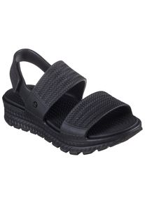 Skechers Damen Sandale "ARCH FIT FOOTSTEPS-SUNNY DAYS", Gr. 36, schwarz, Synthetik, unifarben, casual, Schuhe, Plateau Sandale, Sommerschuh mit