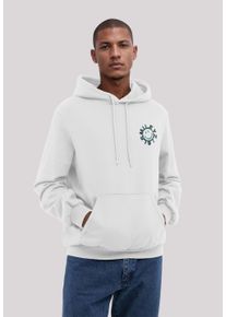 F4NT4STIC Herren Kapuzenpullover "Smiley Future Forecast", weiß, casual, Gr. S, Obermaterial: 80% Baumwolle, 20% Polyester, Pullover, Premium Qualität