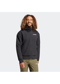 adidas terrex Herren Outdoorjacke "MT SOSH JA", schwarz, sportlich, Gr. XL, Obermaterial: 87% Polyester, 13% Elasthan, Jacken
