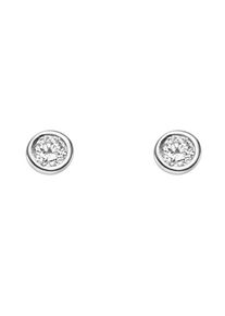 Adelia´s ADELIA ́S Damen Paar Ohrhänger, Damen, 0,1 ct VVS = sehr sehr kleine Einschlüsse, Weißgold 585-Gold-Diamanten, silber, Weißgold 585, Gold, Diamanten,